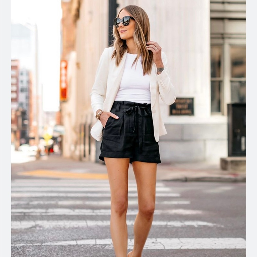 Express High Waisted Black Shorts